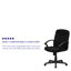 Mid-Back Fabric Executive Swivel Office Chair with Nylon Arms-2086739751