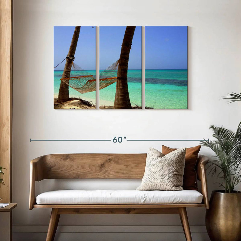 Plage tropicale paisible Gillard, H 28 po x l 45 po