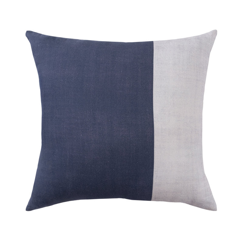 Housse de coussin texturé en coton texturé, 20 po x 20 po, Housse de coussin seulement - sans coussin, Bleu