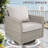 Clute Arnoltice All-Weather PE Wicker Outdoor Patio Swivel Rocking Glider Chairs With Cushions (Set Of 2)-1143199732