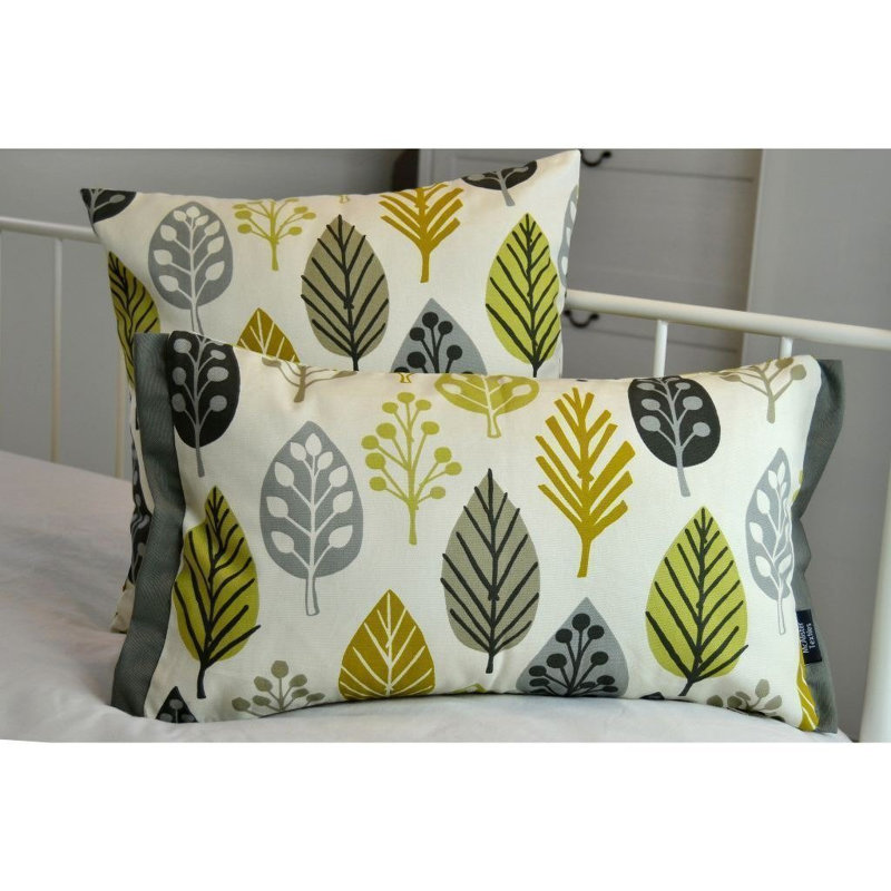 Alexys Floral Square Cushion Cover, 49 x 49cm, Ochre Yellow