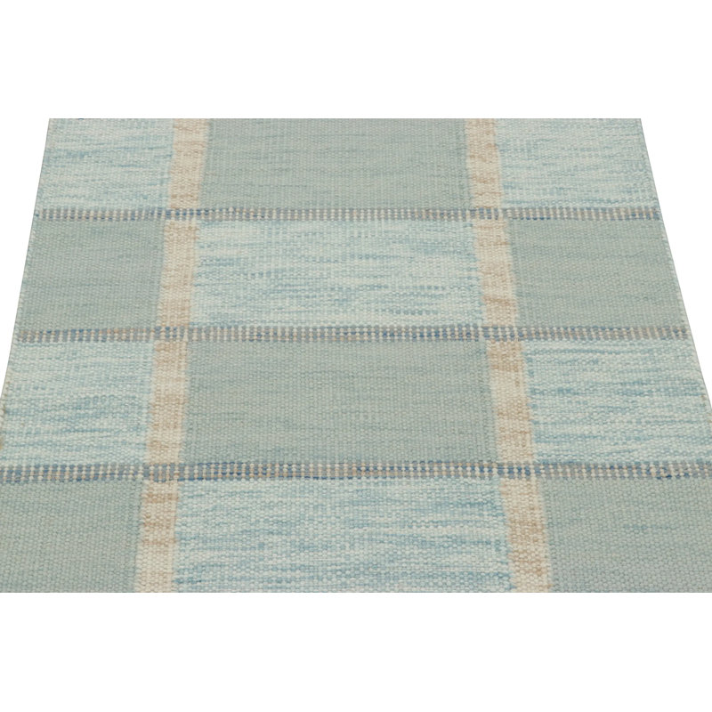 Scandinavian Wool Geometric Area Rug, Rectangle 9' x 12'