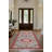 Marisol Burgundy Beige Gray Oriental Machine Printed Cotton Polyester Area Rug-1590592133