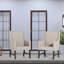 Chaise d'appoint de salle à manger avec coussin Westdale