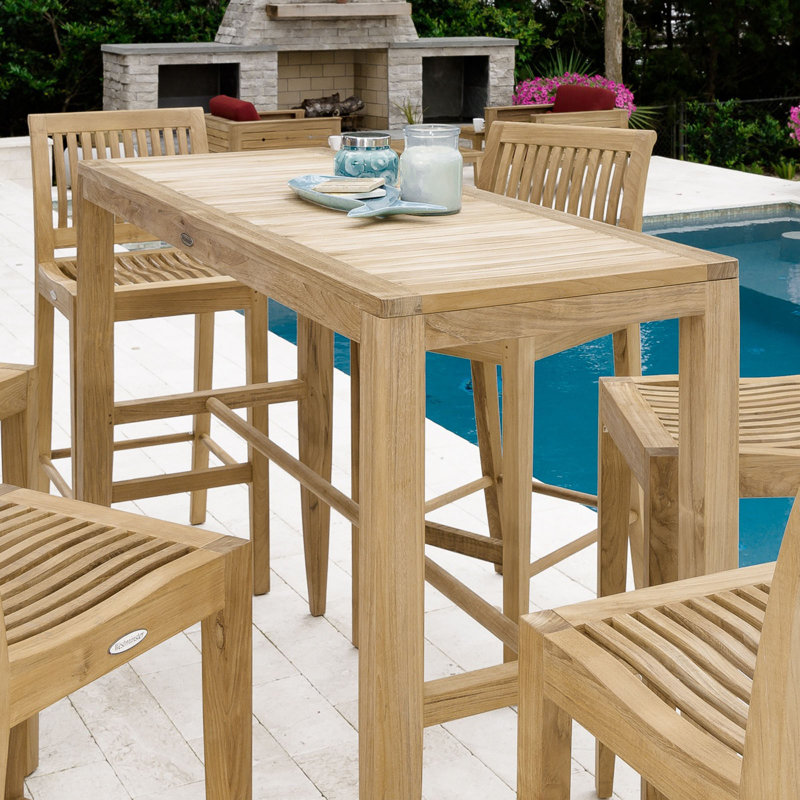 Westminster Teak Outdoor Teak Bar Table