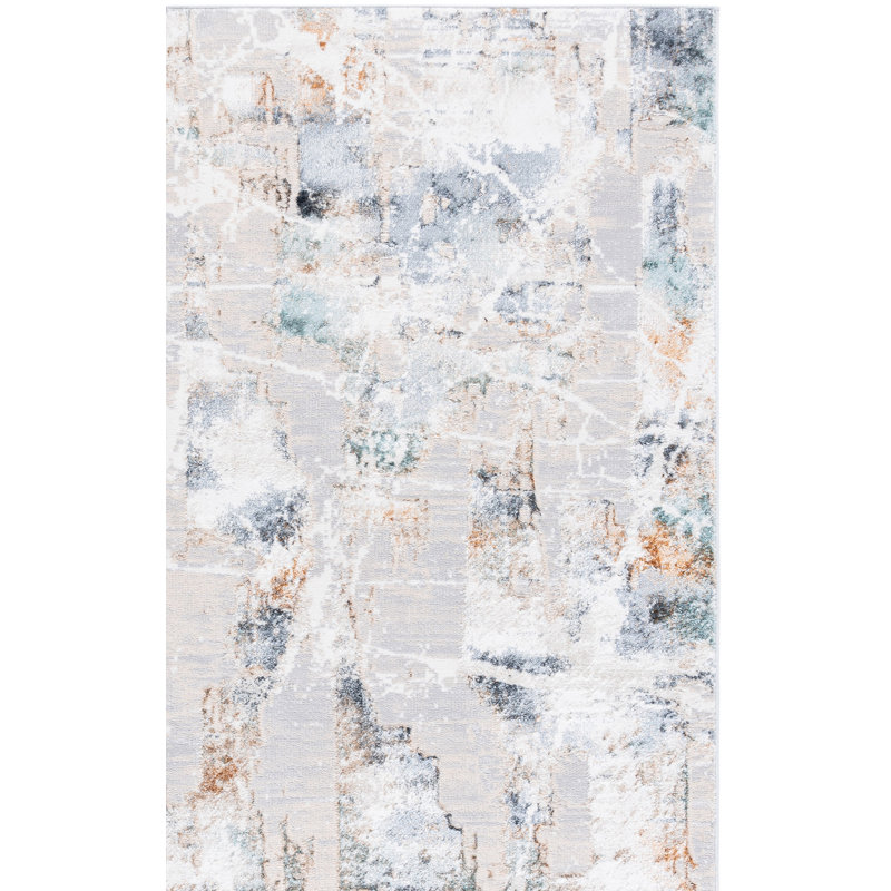 Joonyoung 100 Performance Abstract Rug, Rectangle 5'2" x 7'