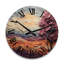 Horloge murale en bois massif Patmar-74911941