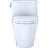 TOTO® Nexus® One-Piece Elongated 1.28 GPF Universal Height Toilet with CEFIONTECT® and SS124 SoftClose Seat, WASHLET®+ Ready, Cotton White-48006146