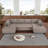 Oversized 138.5" Modular U-shaped Convertible Sofa-147694145