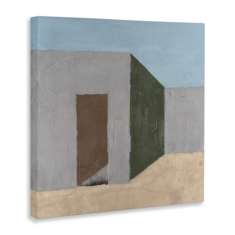Art mural sud-ouest Adobe House par Michael Willett, H 36 po x l 36 po x P 1,5 po