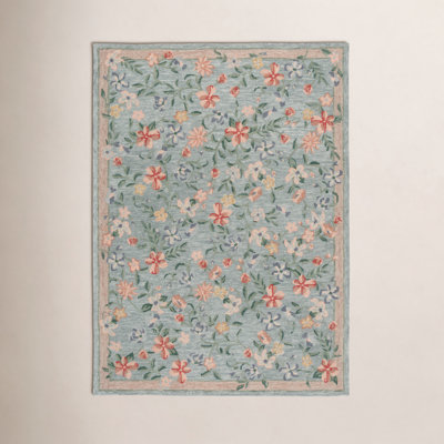 Martha Stewart Hand-Tufted Floral Wool Rug