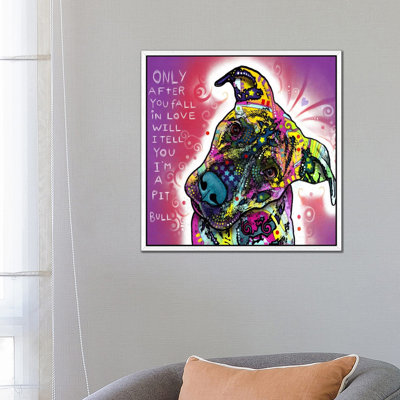 I'm A Pit Bull by Dean Russo - Print on Canvas