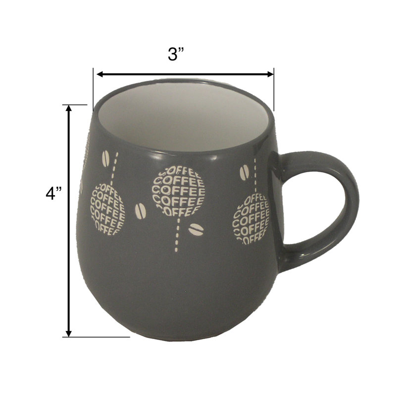 6 Piece Coffee Mug Set With Stand