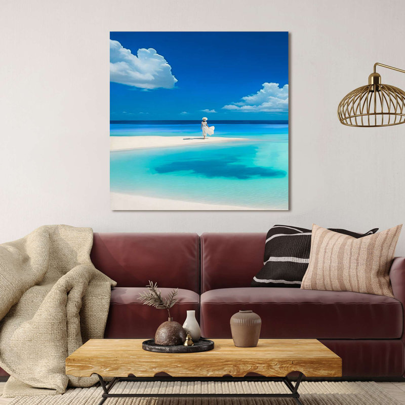 Tropical Landscape: Serenity Cove I by Dario Marzi - Wrapped Canvas Print, 70cm H x 70cm W