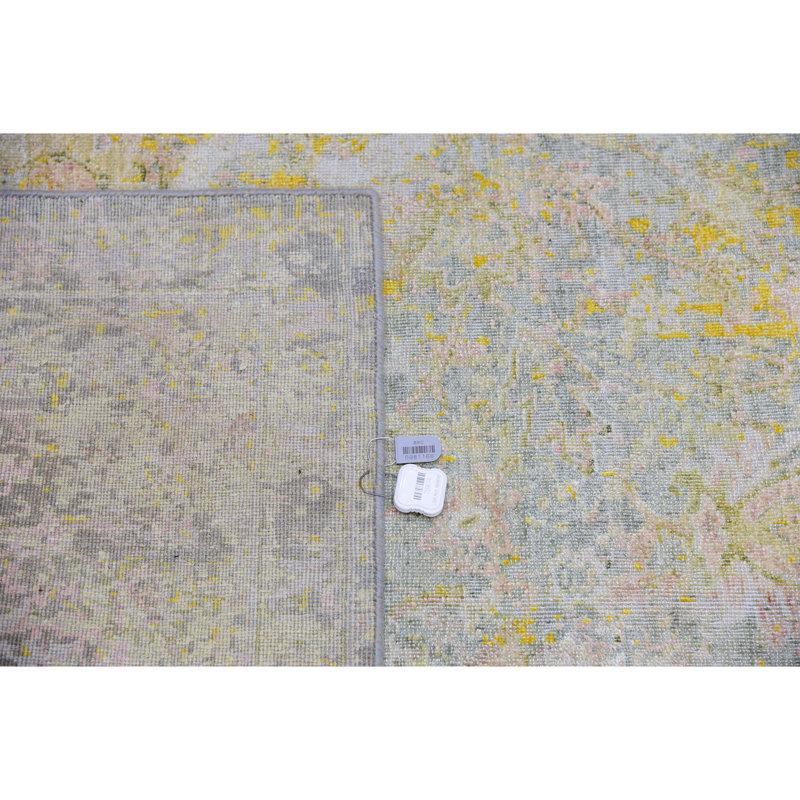 Abstract Area Rug in Gold And Multi, Rectangle 12' x 15'