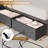 Full Bed Frame With 6 Underbed Drawers And Open Storage Headboard, Upholstered Platform Bed With Adjustable Led Light And Charging Station, No Box Spring Needed-2070954080-2079623109