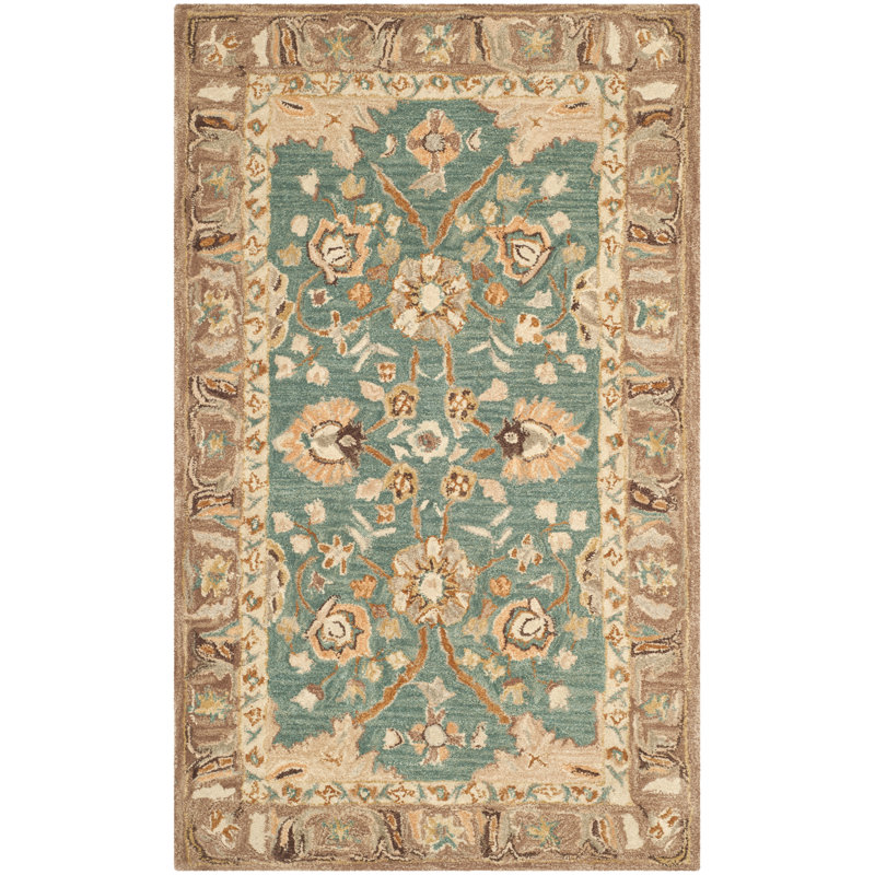 Tingley Hand Tufted Wool Pile Oriental Rug, Rectangle 3' x 5'