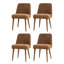 Ensemble de 4 chaises rembourrées Verity-1602550241