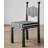 Black Solid back side Chair(Set of 2)