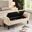 Banc rembourré 51,5 po avec rangement-1156513329