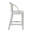 Tabouret avec siège rembourré Maples, blanc cassé / naturel Maples-2143357959-2052325435