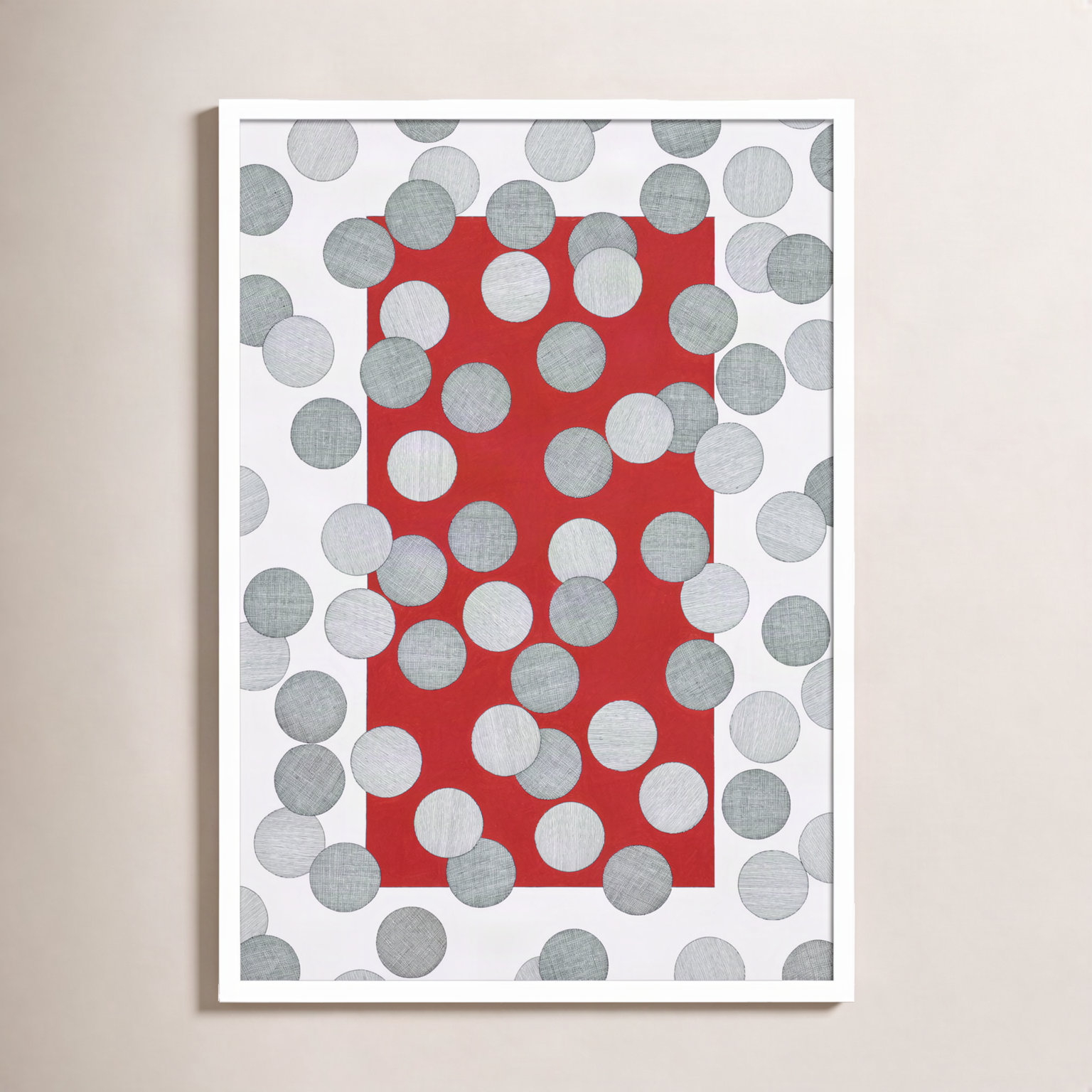 Over the Hills and Far Away Print, White, 33" H x 23" W x 1" D