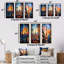 Ensemble de 3 décorations murales Cubic Paris Window View Elegant Sunset I - Paris-905923672-905923679