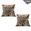 Ensemble de 2 housses de coussin Ambesonne rustique cacao turquoise et rouge brun-99020348-99020345