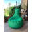 Comfortable Green Bean Bag Chair, 23.6 x 27.6 x 11.8 inches | 100% Polyester with Waterproof Fabric & Removable Zipped Cover | Filled with Recycled Styrofoam Bead Foam, Perfect for Relaxation & Kids' Playrooms-701754889