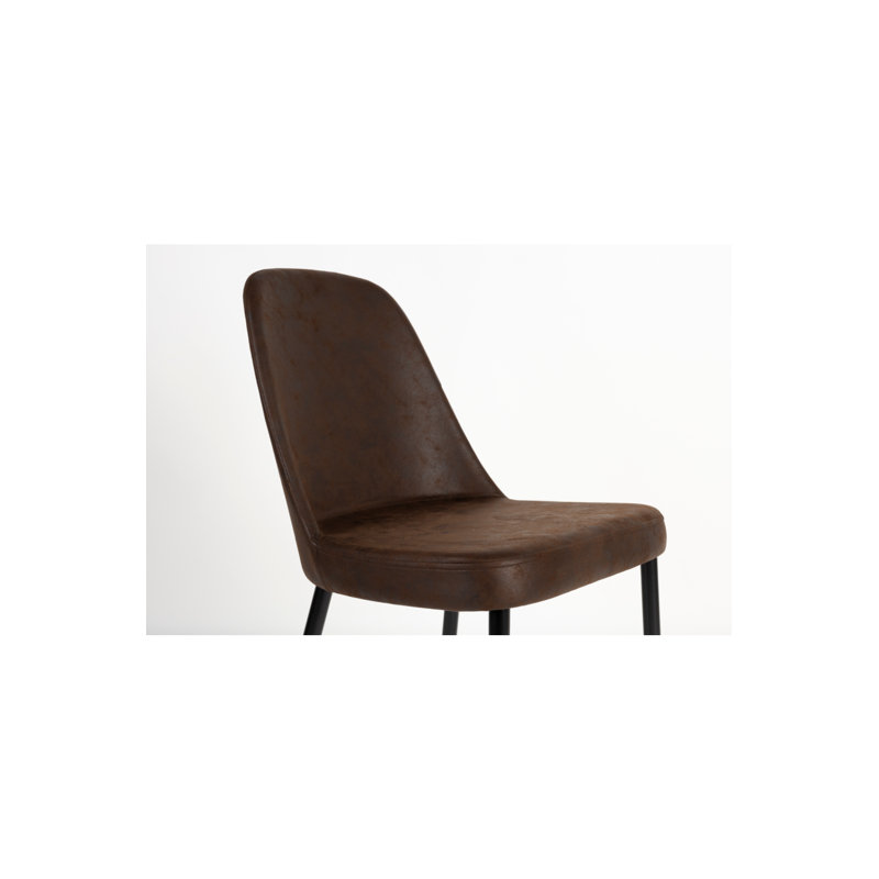 Alana Upholstered Dining Chair, Brown