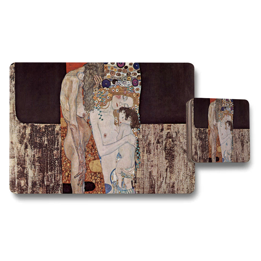 Klimt The Kiss Placemats and Coaster Set for Dining Tables