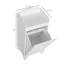 Panier à linge inclinable 31 po, panier de rangement autoportant pour la maison, armoire de rangement pour salle de bain