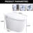 Smart Toilet Bidet, Night , Side Knob Control, Seat Heating. White Ceramic, 26.67In Depth, 100.31Lb Package Weight With Self-Cleaning Nozzle, Warm Air Dry, Silent Slow Down. 18.97In Tall