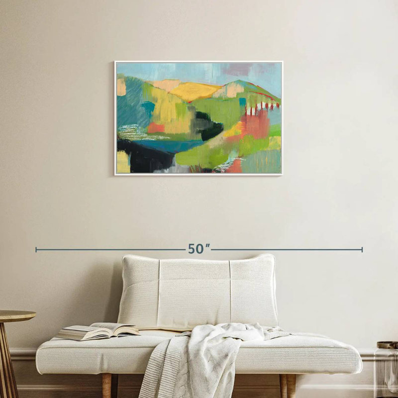 Pointe, Cadre flottant blanc, 46 po x 31 po