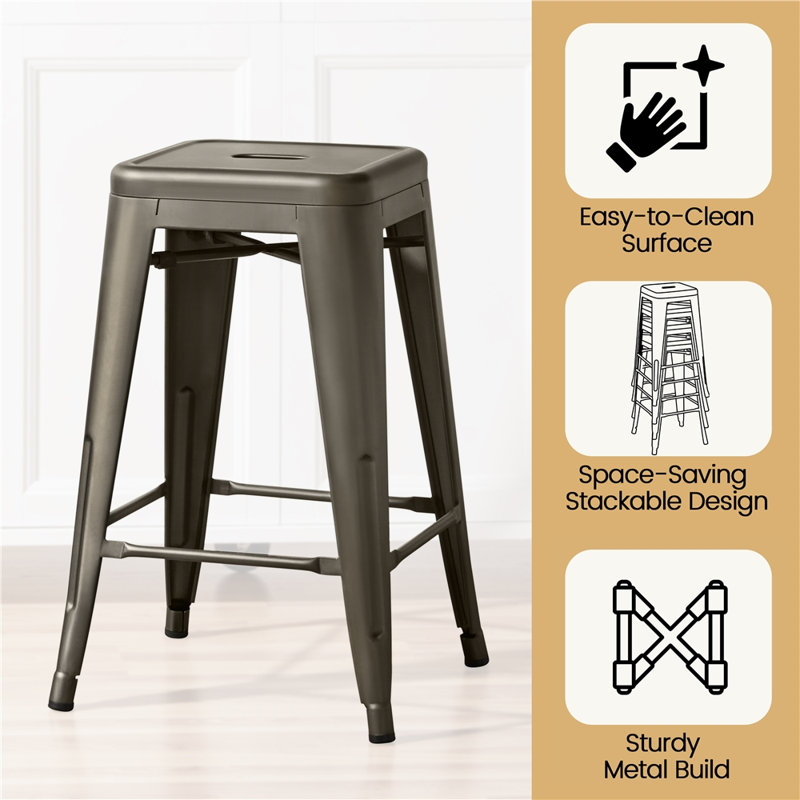 Winfred Counter Stool, Metal, Counter Stool (24” Seat Height)