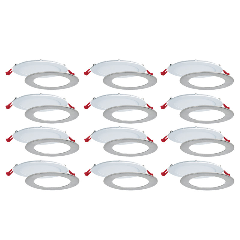 6.25'' Dimmable Air-Tight IC Rated LED Canless Recessed Lighting Kit