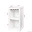 Armoire blanche pour présenter les verres à vin et les décorations de la salle à manger modulaire - Version pour accessoires de magasin