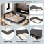 Upholstered Daybed With Headboard And Armrest-19911150-19911151