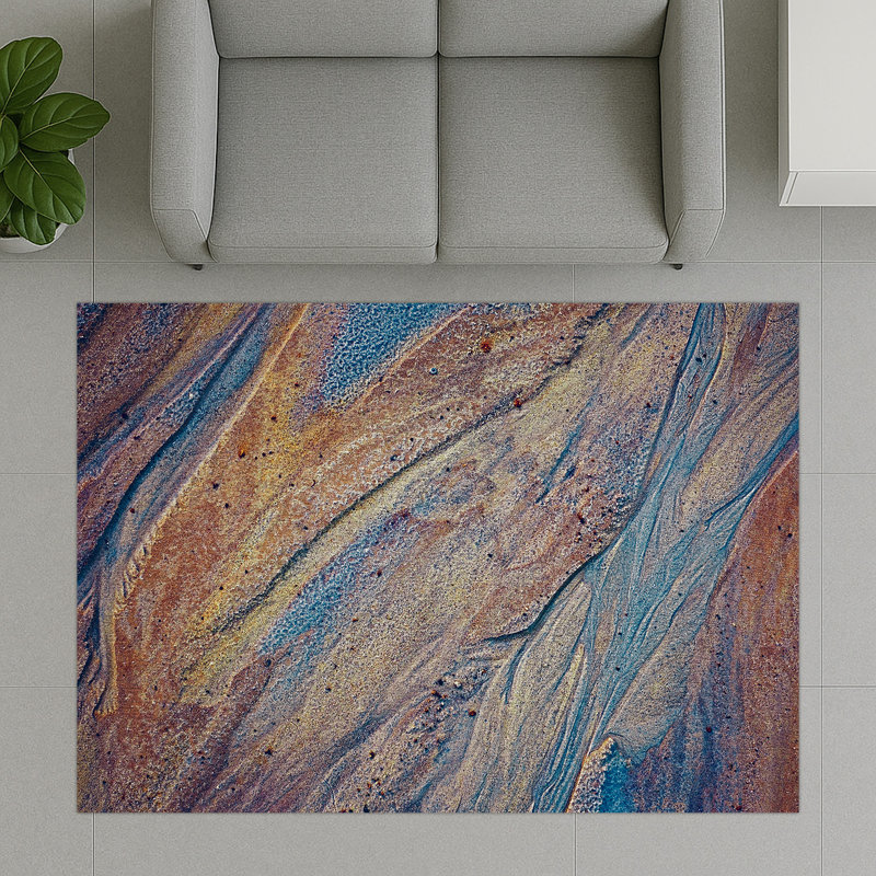 Abstract Area Rug, Rectangle 90 x 150 cm