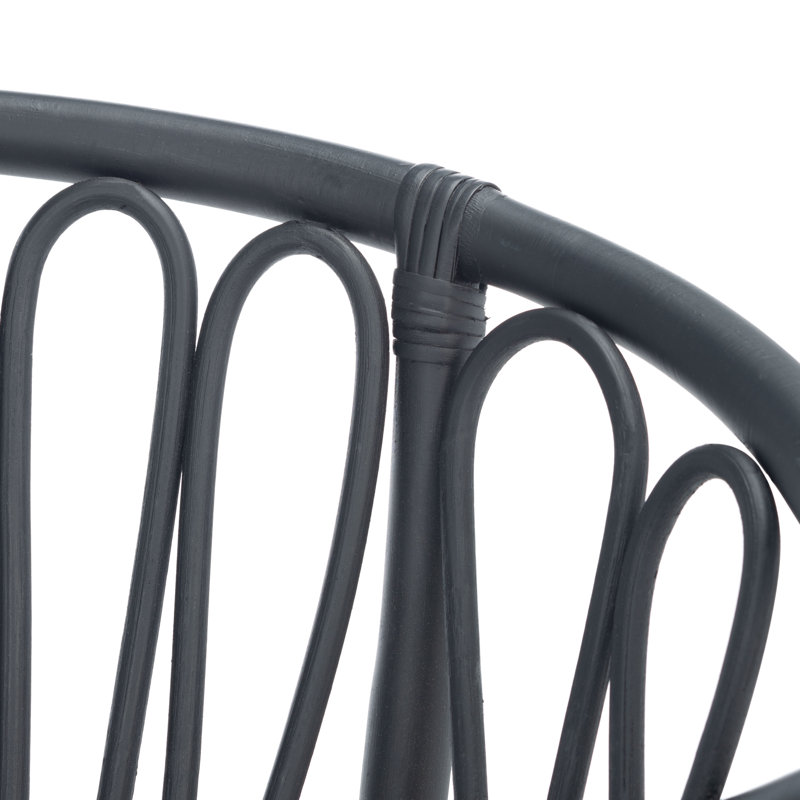 Fauteuil à dossier Brizeth Windsor, Noir