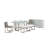 Gavan Glass Top Dining Table