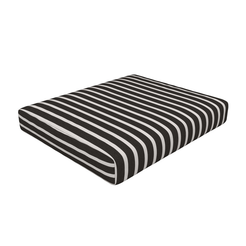 Sunbrella® Outdoor 3.5'' Ottoman Seat Cushion, Sunbrella Shore Classic
