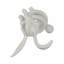 Sculpture moderne en résine pour la maison - Objets décoratifs et statues de figurines pour décorations de cuisine et de salon - 16 po, blanc