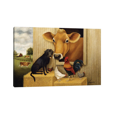 New Kids At The Bale by Lowell Herrero - Wrapped Canvas Gallery-Wrapped Canvas Giclée