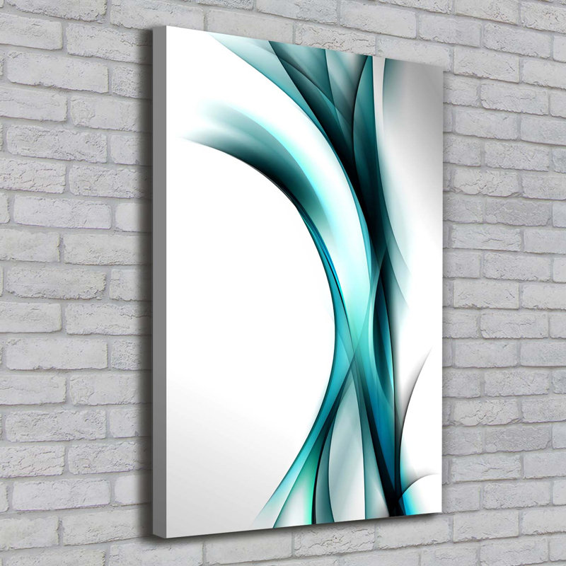Waves Abstraction - Wrapped Canvas Print