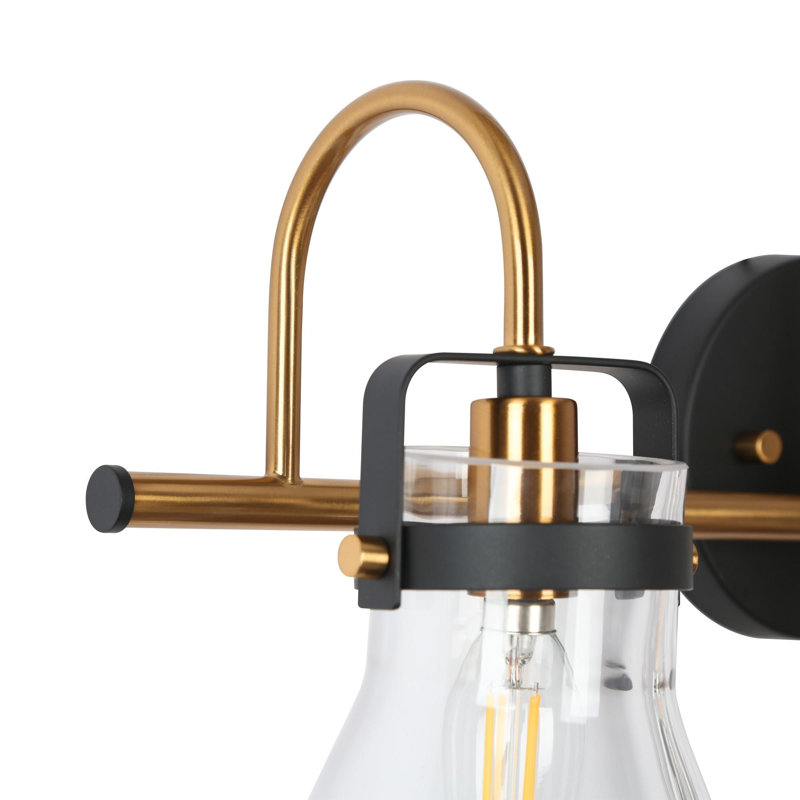 Elsa Dimmable Gold Vanity Light, 3