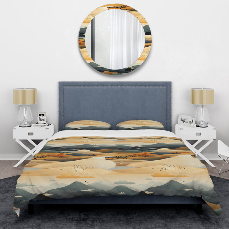Ensemble de housse de couette à motif abstrait V, minimaliste, Housse de couette pour très grand lit et 2 très