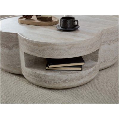 Table basse en faux marbre Clover