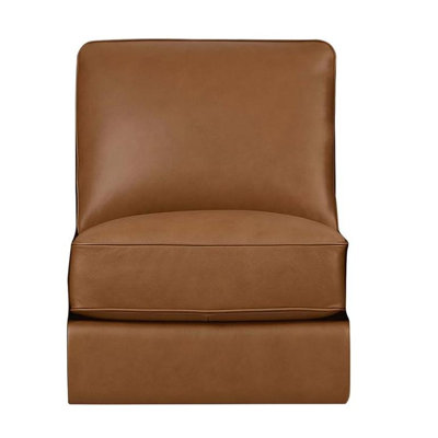Bella Top Grain Leather Armless Chair