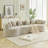 Compression Cloud Sectionals, 111.5 Inch Chenille Modern Curved Sofa For Home